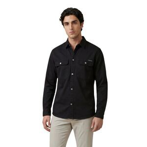 Calvin Klein Jeans Black Cotton Dress Men's Shirt
